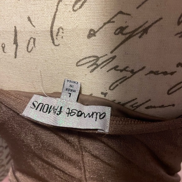 💥New Junior’s Almost Famous Evening Dress in Large w  in color Mink - Picture 4 of 10